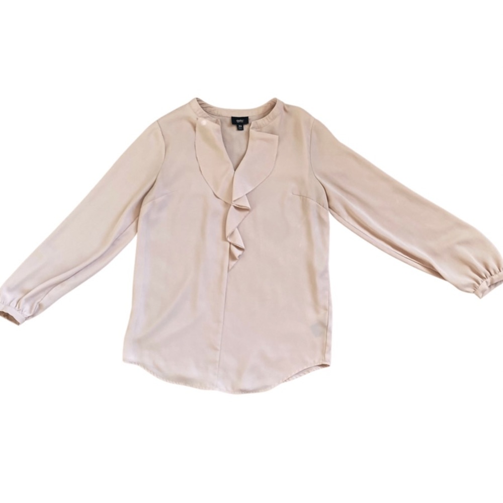 Pink Mossimo Long Sleeve Blouse Size XS